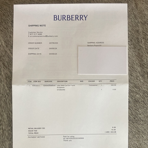 BURBERRY Logo Detail Cat Eye Frame Sunglasses Tortoiseshell main image 12